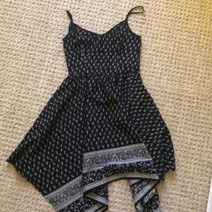 Hollister Black Printed Summer Dress